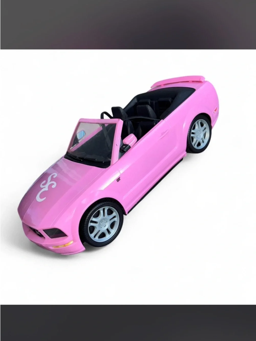 Barbie Sharpay Evan’s Pink Convertible Mustang Car Toy
